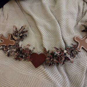 Gingerbread Country above door swag handmade Cottage Core Vintage